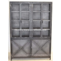 Industrial Metal Cabinet Big Size Natural Metallic Finish